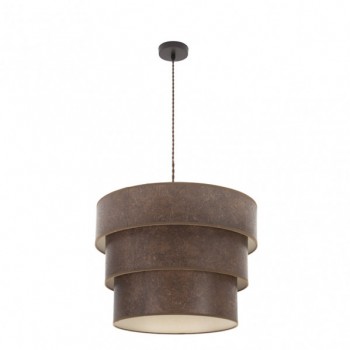 Distribuidor - Lâmpadas Diversas | Colgantes Moderno | COLGANTE TRIPLE SMILE 3XE27 MARRON/OXIDO REGX50X50 CM Ref: 175395017
